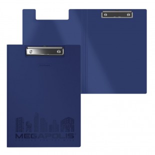 Папка-планшет ERICH KRAUSE "Megapolis", A4, пластик, синий