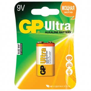 Батарейка алкалиновая GP "Ultra", 9V