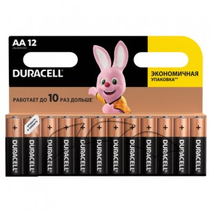 Батарейки алкалиновые DURACELL "Basic", АА, комплект 12 штук