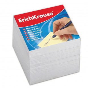 Блок для записей ERICH KRAUSE, 90х90 мм, 900 листов, белый
