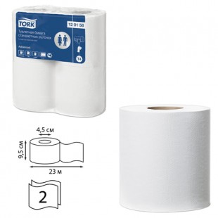Туалетная бумага TORK "Advanced", 23 м х 4 штуки, 2 слоя, белый