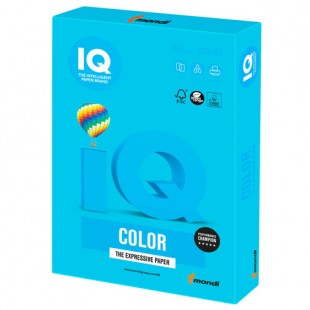 Бумага офисная IQ "Color", А4, 160 г/м2, 250 листов, интенсив светло-синий