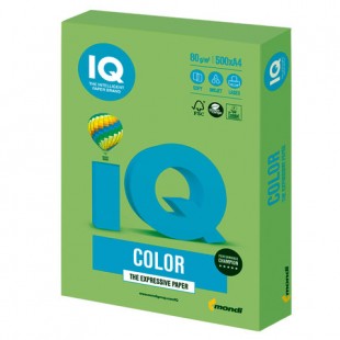 Бумага офисная IQ "Color", А4, 80 г/м2, 500 листов, интенсив зеленая липа
