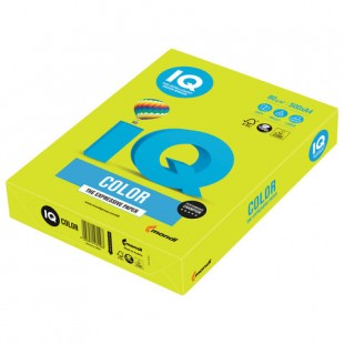 Бумага офисная IQ "Color", А4, 80 г/м2, 500 листов, неон зеленый