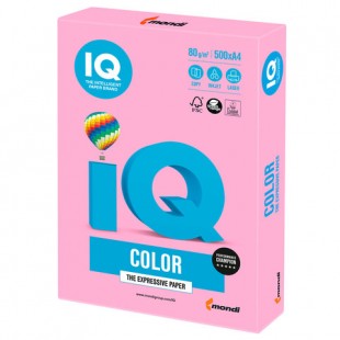 Бумага офисная IQ "Color", А4, 80 г/м2, 500 листов, неон розовый