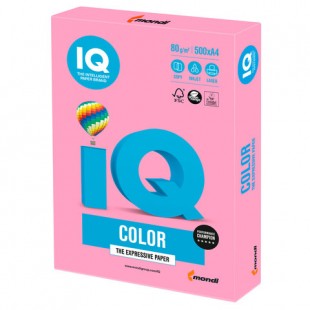Бумага офисная IQ "Color", А4, 80 г/м2, 500 листов, пастель розовая