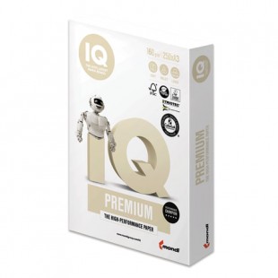 Бумага IQ "Premium", класс "А", А3, 160 г/м2, 250 листов, 170% (CIE), белый