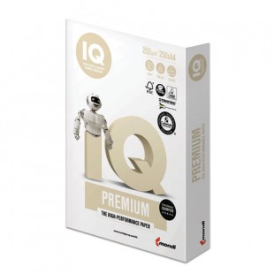 Бумага IQ "Premium", класс "А", А4, 200 г/м2, 250 листов, 170% (CIE), белый