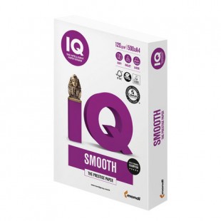Бумага IQ "Smooth", класс "А+", А4, 120 г/м2, 500 листов, 170% (CIE), белый