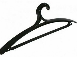 Вешалки-плечики со штангой MARTIKA, размер 52-54, пластик, черный