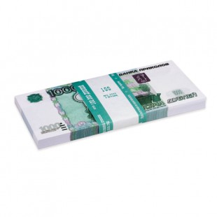 Деньги сувенирные ФИЛЬКИНА ГРАМОТА "1000 рублей", 149х67 мм, 80 листов, бумага