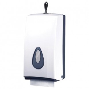 Диспенсер для туалетной бумаги KSITEX, листовой/в стандартных рулонах, белый, TH-8177A