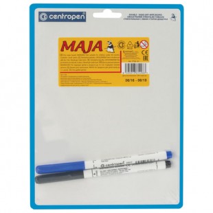 Доска-планшет маркерная CENTROPEN "Maja", А5, пластик, белый/белый линованный (+2 маркера)