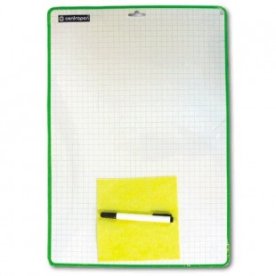 Доска-планшет маркерная CENTROPEN, А3, пластик, белый линованный (+маркер)