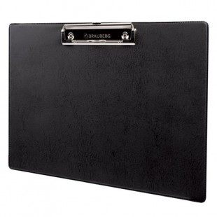 Доска-планшет горизонтальная BRAUBERG "NUMBER ONE A4", А4, картон, черный