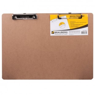 Доска-планшет BRAUBERG "Eco", А3, МДФ, светло-коричневый, горизонтальная