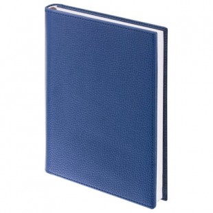 Ежедневник BRAUBERG "Favorite", А5, 160 листов, под классическую кожу, темно-синий