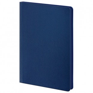 Ежедневник BRAUBERG "Flexio", А5, 160 листов, под фактурную кожу, интегральная обложка, синий