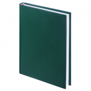 Ежедневник BRAUBERG "Select", А5, 160 листов, под зернистую кожу, зеленый