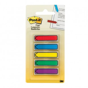 Закладки самоклеящиеся POST-IT Professional, пластиковые, 12 мм, 5 цветов х 20 шт., стрелки