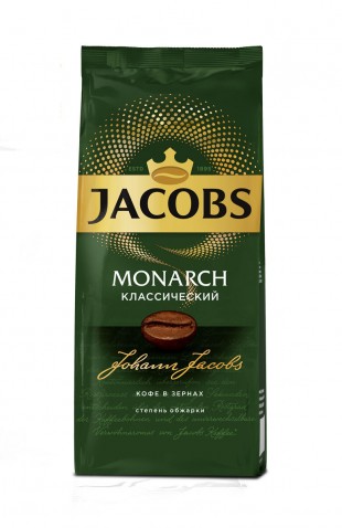 Кофе в зернах JACOBS "Monarch", 230 г, пакет