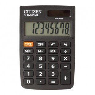 Калькулятор CITIZEN карманный SLD-100N, 8 разрядов, двойное питание, 90х60 мм