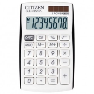 Калькулятор CITIZEN карманный SLD-322BK, 8 разрядов, двойное питание, 105х64 мм