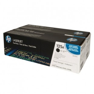 Картридж лазерный HP (CB540AD) ColorLJ CP1215/CP1515N/CM1312, черный, комплект 2 шт., оригинальный, ресурс 2х2200 стр.
