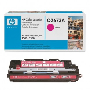 Картридж лазерный HP (Q2673A) ColorLaserJet 3500/3550/3700, пурпурный, оригинальный, ресурс 4000 стр.
