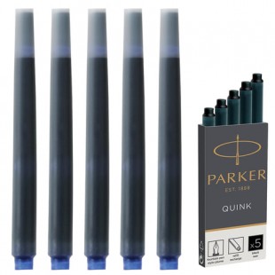 Чернильные картриджи PARKER "Cartridge Quink", черный, комплект 5 штук