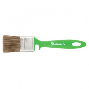 Кисть малярная флейцевая MATRIX "Для дерева", 35х10 мм, смешанная щетина/пластик