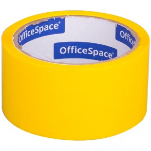 Клейкая лента OFFICE SPACE, 48 мм х 40 м, 45 мкм, пп, желтый
