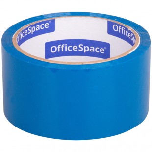 Клейкая лента OFFICE SPACE, 48 мм х 40 м, 45 мкм, пп, синий