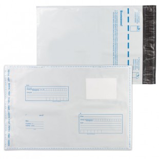 Конверты-пакеты полиэтиленовые С4, 229х324 мм, отрывная полоса, "Куда-Кому", комплект 10 шт