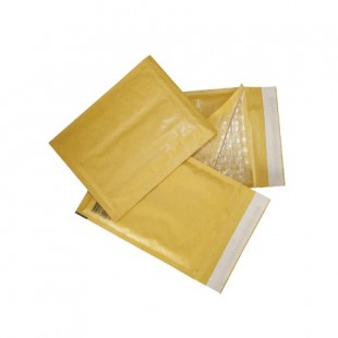Конверты-пакеты с прослойкой из пузырчатой пленки, комплект 10 шт., 150х210 мм, отрывная полоса, крафт-бумага, коричневый, С/0-G.10