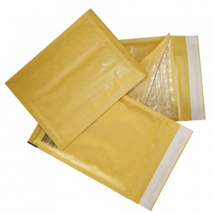 Конверты-пакеты с прослойкой из пузырчатой пленки, комплект 10 шт., 240х330 мм, отрывная полоса, крафт-бумага, коричневый, G/4-G.10