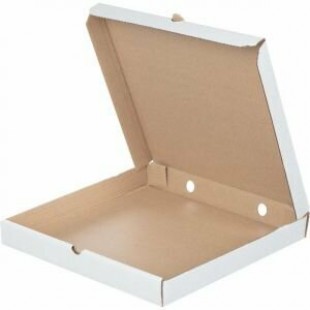 Коробка для пиццы SV, 400х400х50 мм, гофрокартон, белый