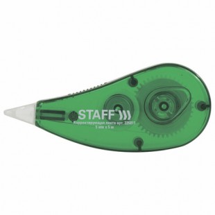 Корректирующая лента STAFF, 5 мм х 5 м, зеленый