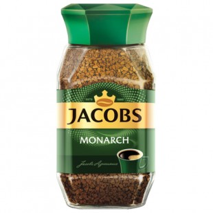 Кофе сублимированный JACOBS "Monarch", 190 г, стеклянная банка