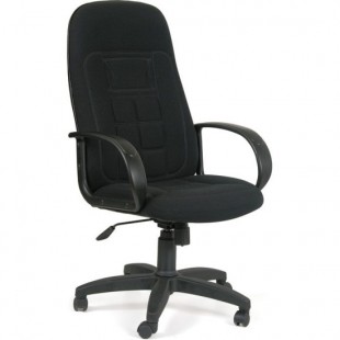Кресло руководителя CHAIRMAN "727", ткань/пластик, черный