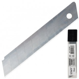 Лезвия для ножей STAFF, 18 мм, комплект 10 штук