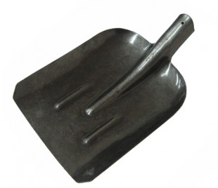 Лопата совковая, 330х370 мм, рельсовая сталь, с ребрами жесткости
