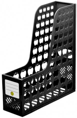 Лоток вертикальный DOLCE COSTO, 1 секция, 260х350х80 мм, пластик, черный