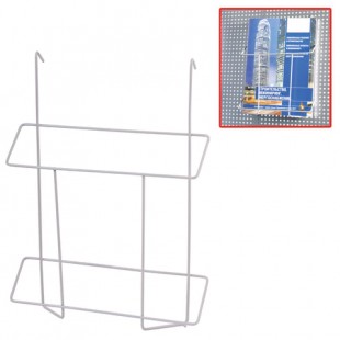Лоток навесной для стоек ПАРУС, формат А4, 300х225х40 мм, проволочный, хром, 290445