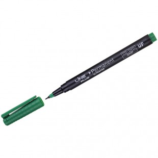 Маркер перманентный LINE PLUS "2500UF", игольчатый наконечник 0,4 мм, зеленый