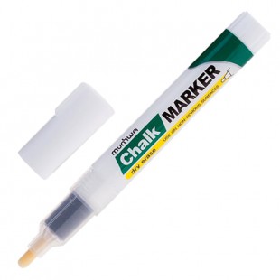 Маркер меловой MUNHWA "Chalk Marker", круглый наконечник 3 мм, белый