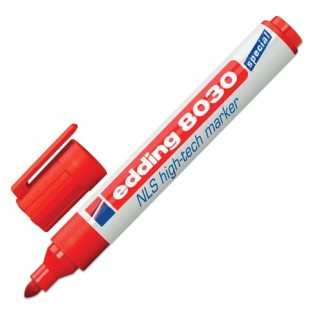 Маркер для любой поверхности EDDING "8030", круглый наконечник 1,5-3 мм, красный