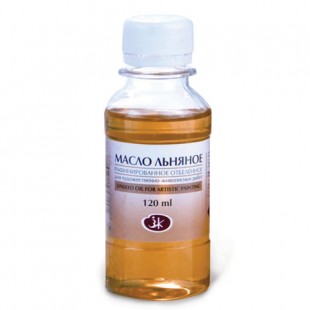 Масло льняное художественное НЕВСКАЯ ПАЛИТРА, 120 мл, флакон