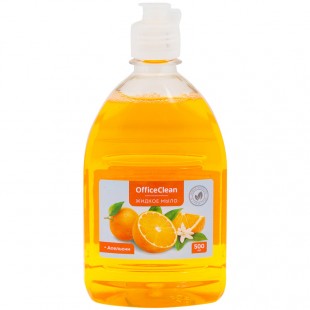 Мыло жидкое OFFICE CLEAN "Апельсин", 500 мл, флип-топ