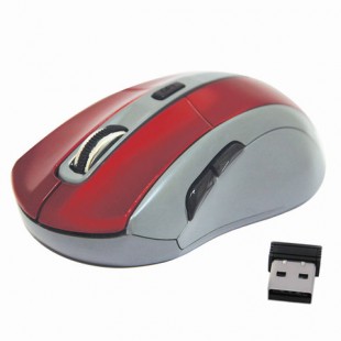 Мышь беспроводная DEFENDER ACCURA MM-965, USB, 4 кнопки + 1 колесо-кнопка, оптическая, красно-серая